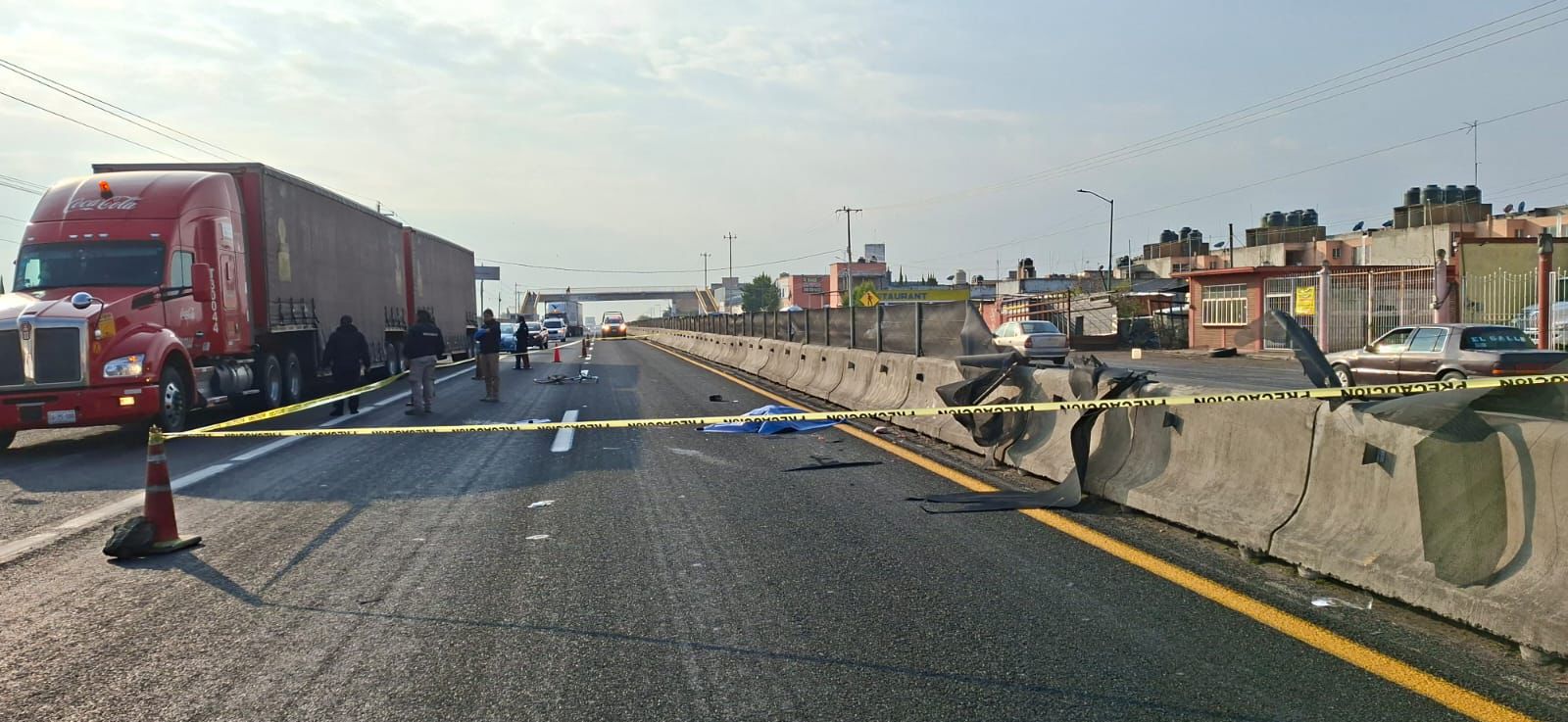 Atienden autoridades hecho de tránsito en carretera federal México– Veracruz en Huamantla